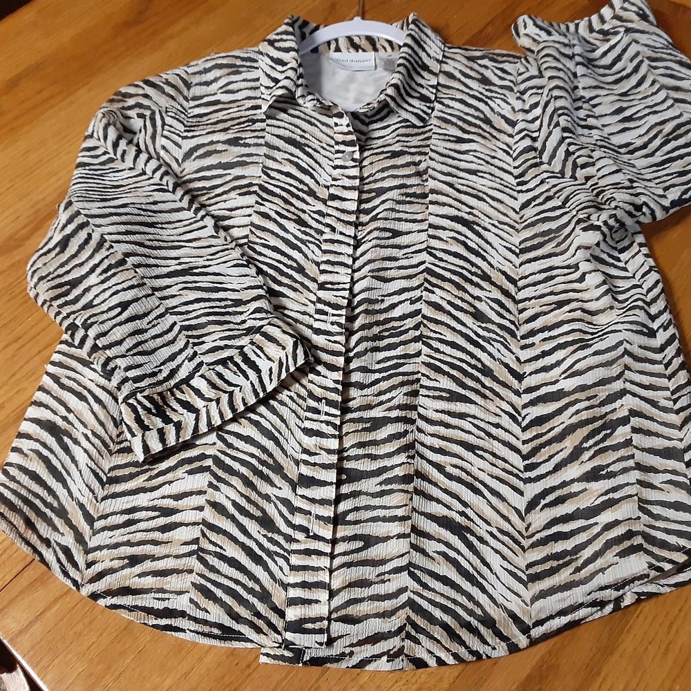 ALFRED DUNNER 3/4 SLEEVE BLOUSE